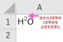 上付き文字サンプル2